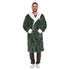 Snuggs Blanket Robe Engraved Lines Green